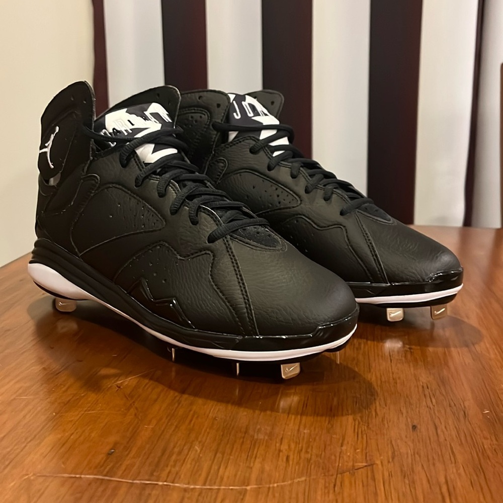 Nike Air Jordan 7 Retro Metal Baseball Cleats Oreo Shoes 684943 010 Mens 8.5